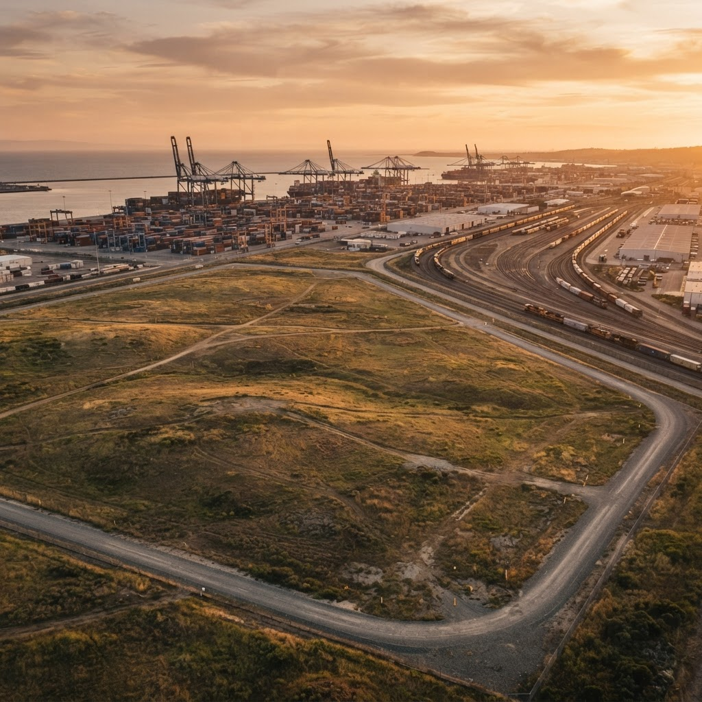 A landowner repositioning acreage for infrastructure